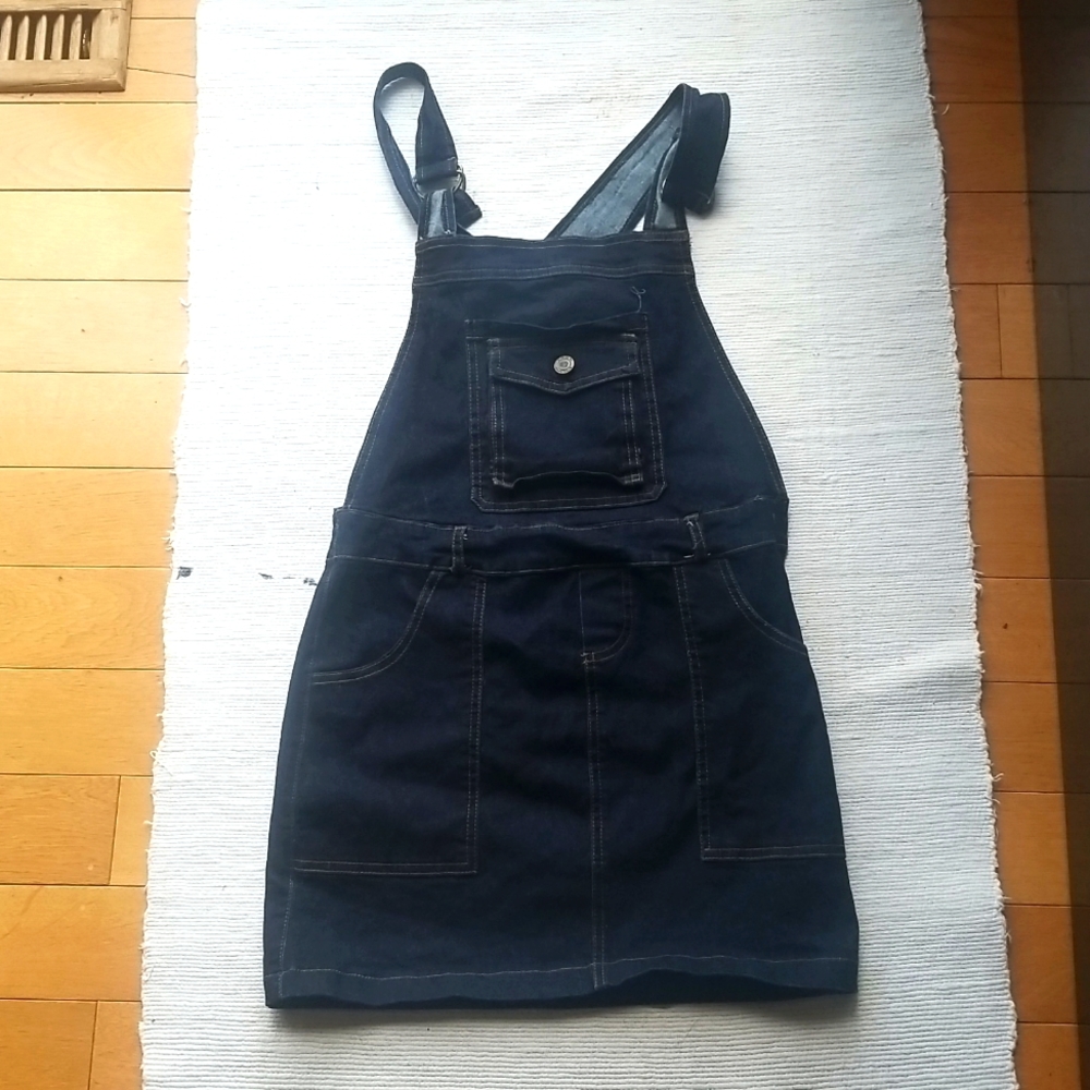 Jean Dress Overalls XS